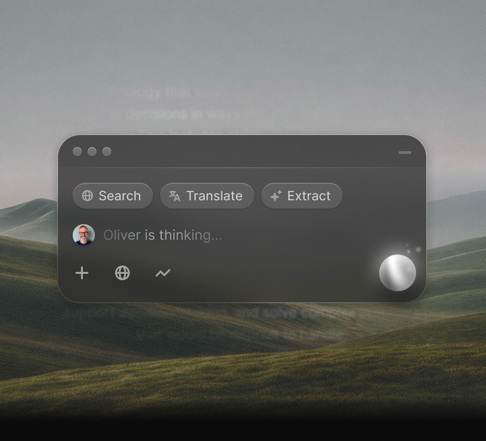 Kero research analysis workspace with search insights overlay